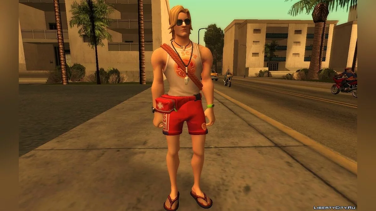 Спасатель из игры Фортнайт / GTA San Andreas