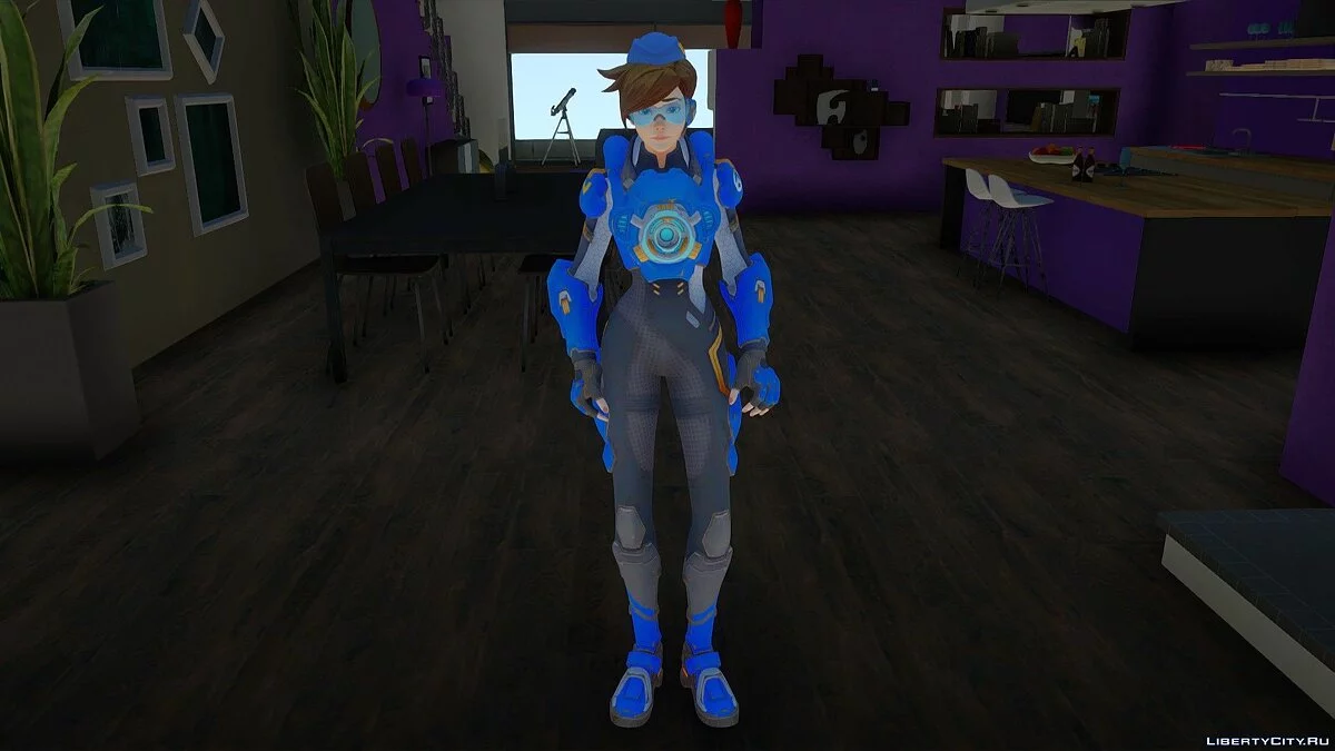 Трейсер (Cadet Oxton) из Overwatch / GTA San Andreas