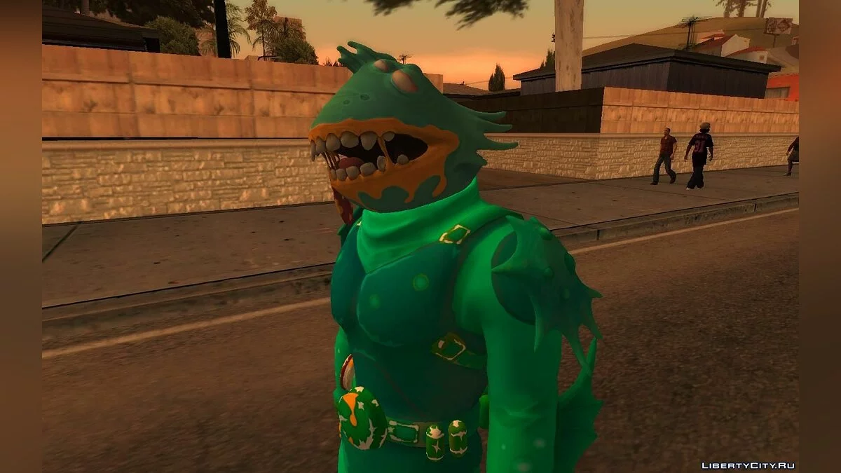 Тритон из игры Фортнайт / GTA San Andreas