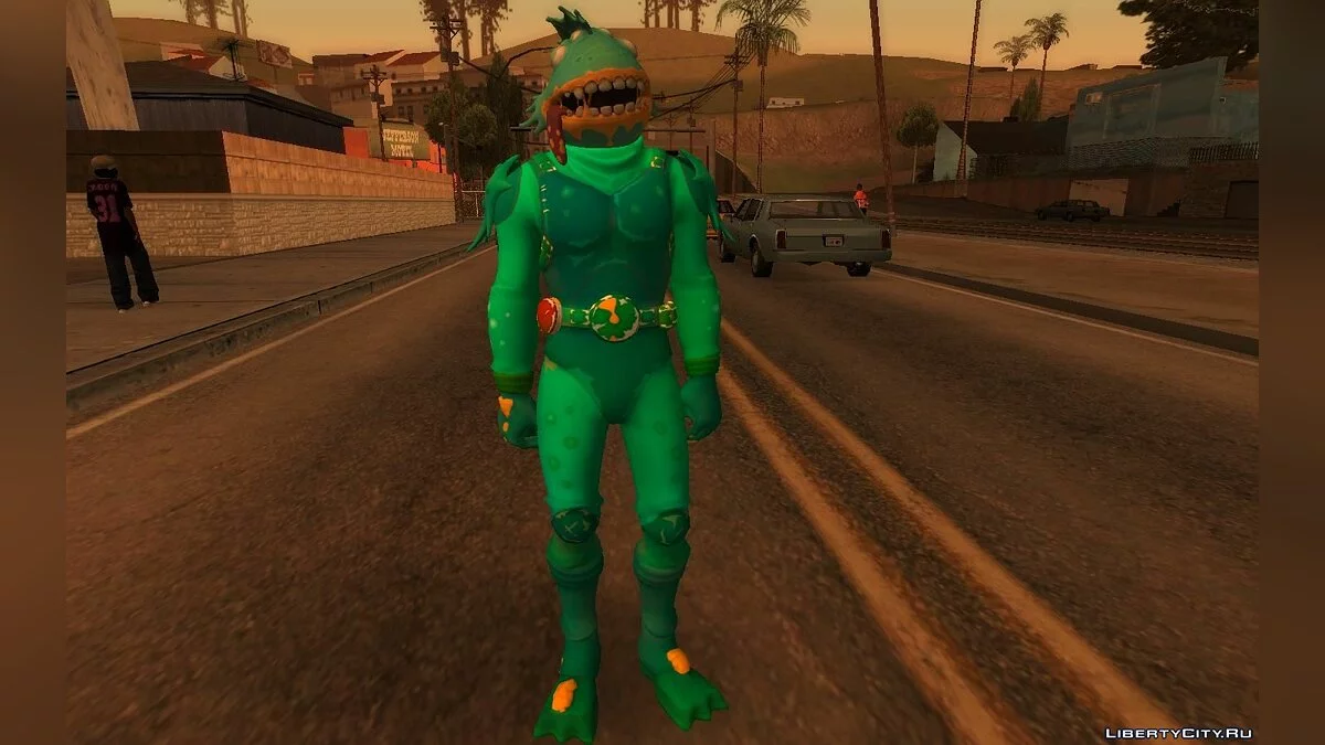 Тритон из игры Фортнайт / GTA San Andreas