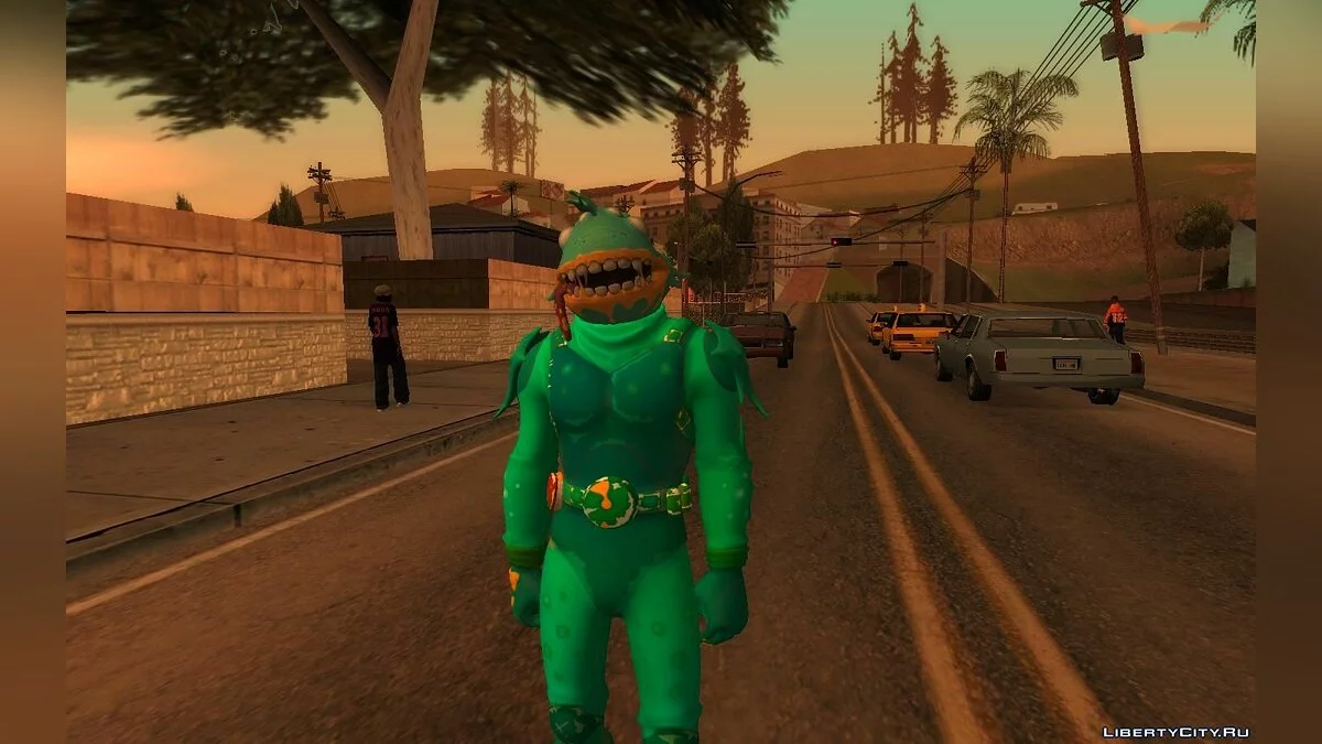 Тритон из игры Фортнайт / GTA San Andreas