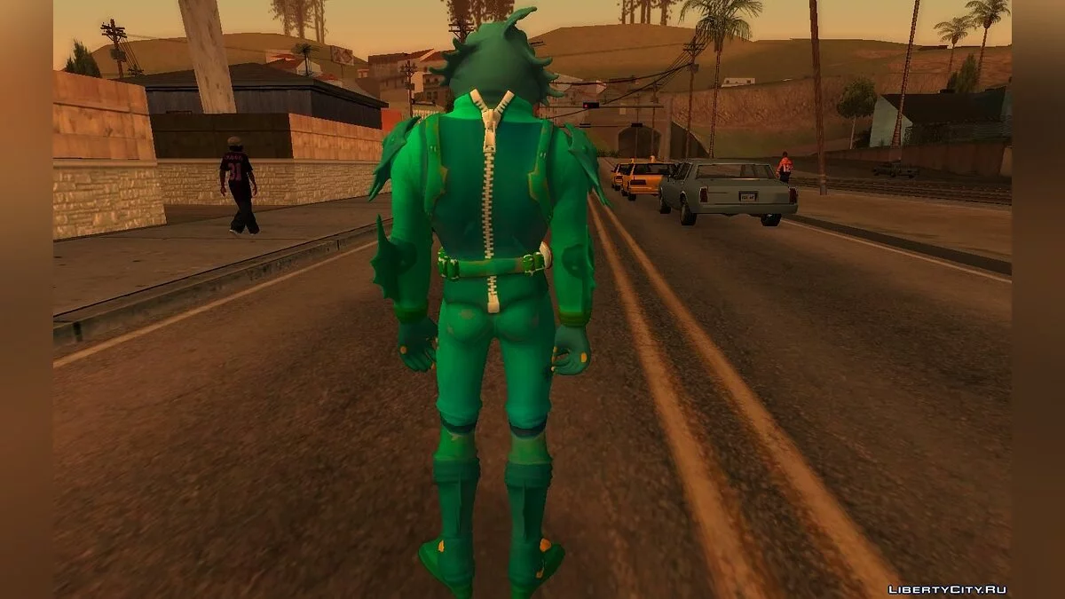 Тритон из игры Фортнайт / GTA San Andreas