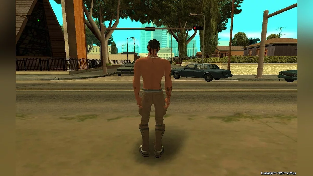 Трэвис Скотт из игры Fortnite / GTA San Andreas