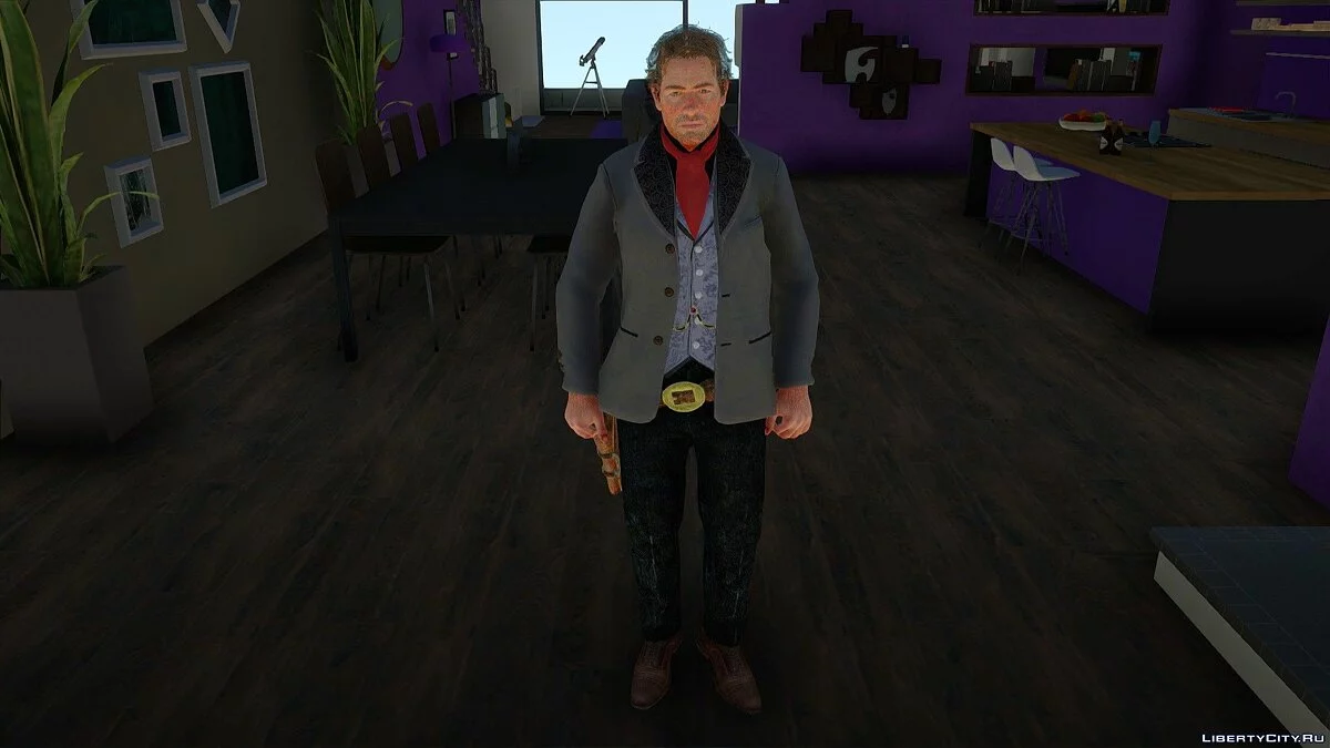 Артур Морган из Red Dead Redemption 2 / GTA San Andreas