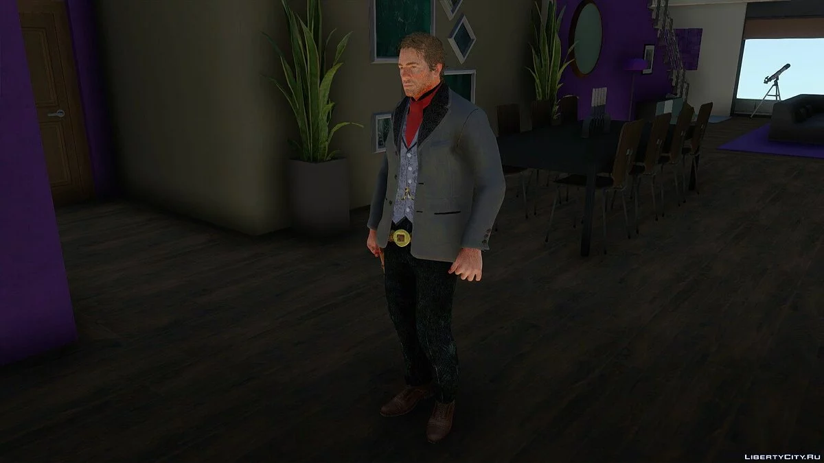 Артур Морган из Red Dead Redemption 2 / GTA San Andreas