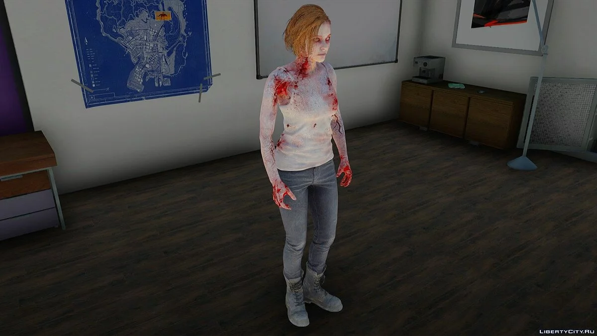 Джилл Валентайн из Resident Evil 3 Remake / GTA San Andreas