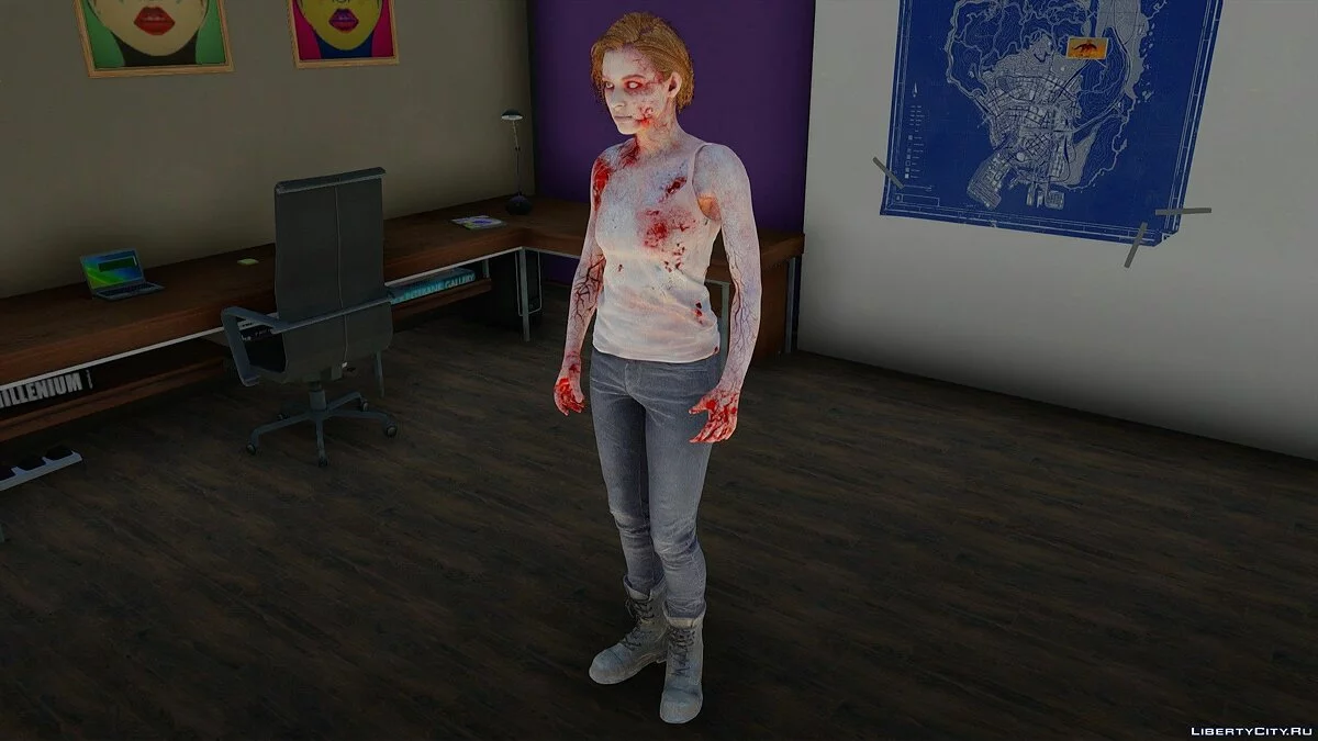 Джилл Валентайн из Resident Evil 3 Remake / GTA San Andreas