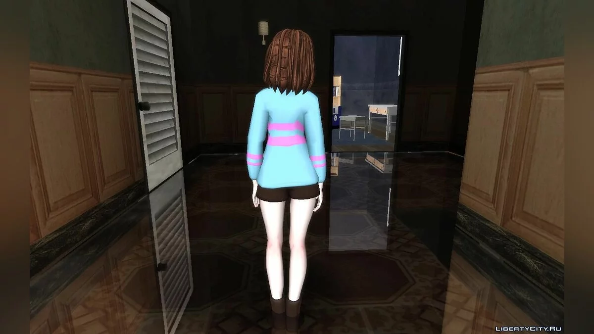 Фриск и Чара из игры Undertale / GTA San Andreas
