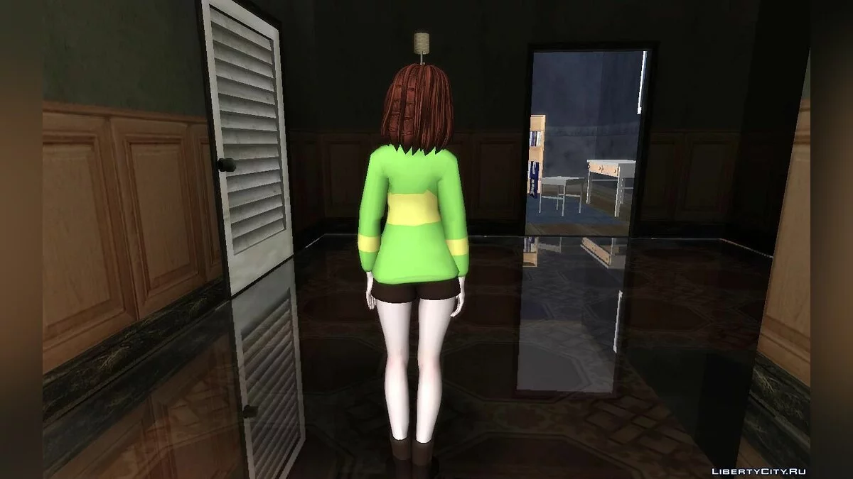 Фриск и Чара из игры Undertale / GTA San Andreas