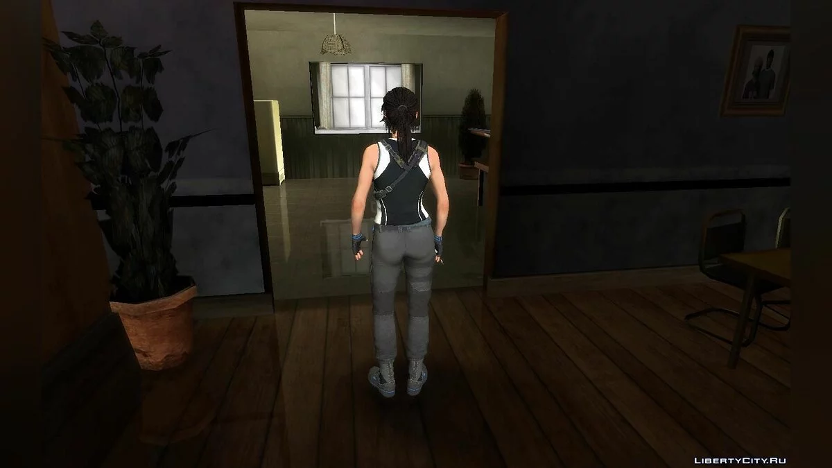 Лара из игры Tomb Raider / GTA San Andreas