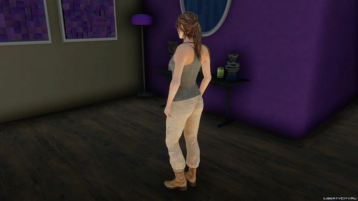 Лара Крофт из Rise of the Tomb Raider / GTA San Andreas