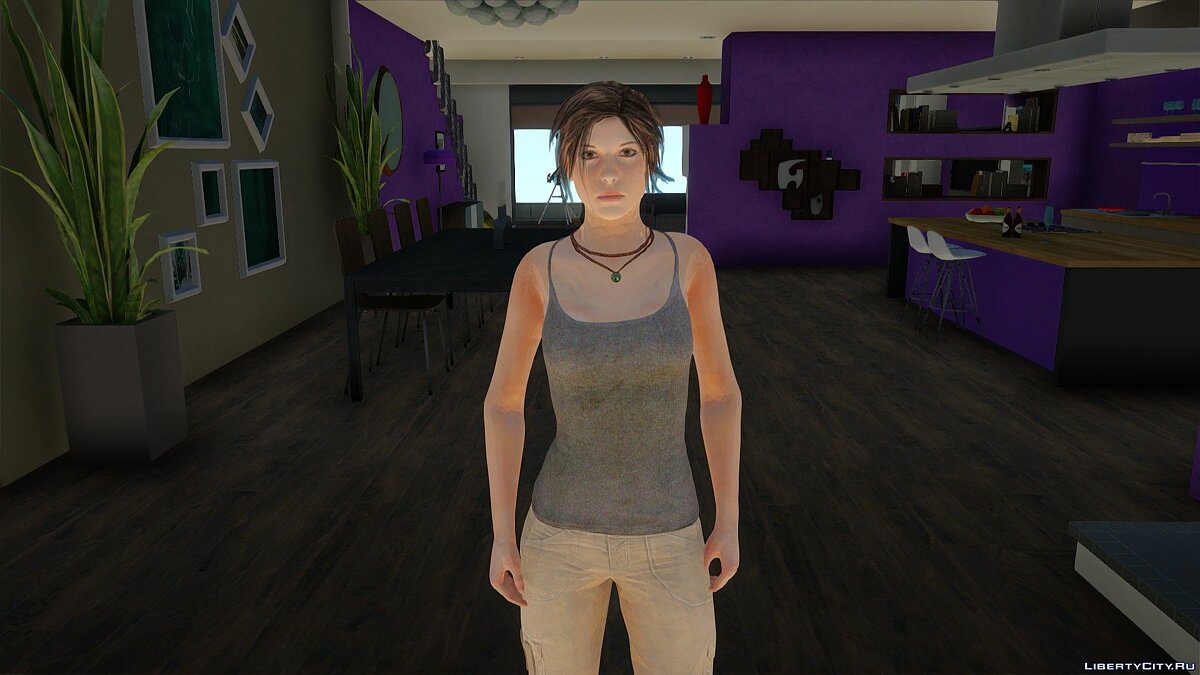 Замена laracroft.dff в GTA San Andreas (5 файлов)