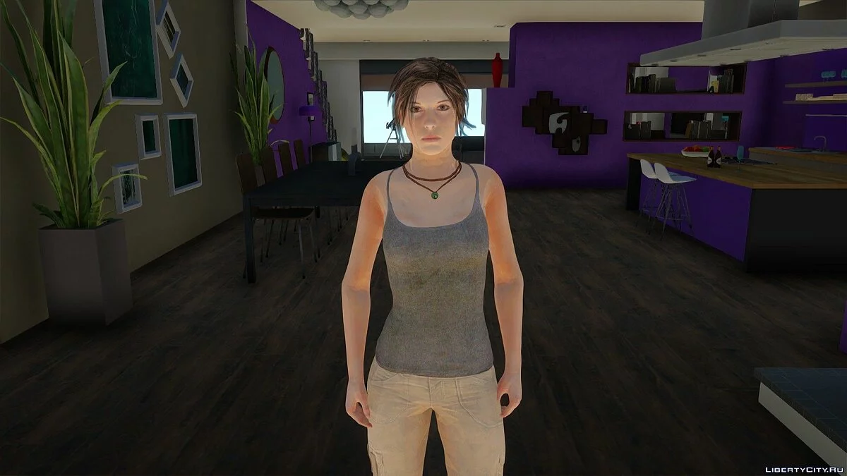 Лара Крофт из Rise of the Tomb Raider / GTA San Andreas