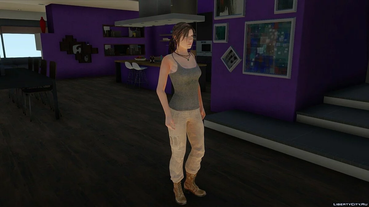 Лара Крофт из Rise of the Tomb Raider / GTA San Andreas