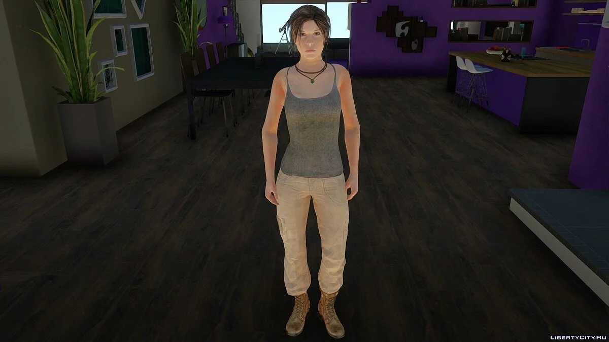 Лара Крофт из Rise of the Tomb Raider / GTA San Andreas
