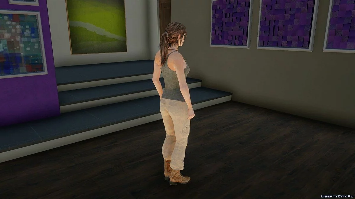 Лара Крофт из Rise of the Tomb Raider / GTA San Andreas