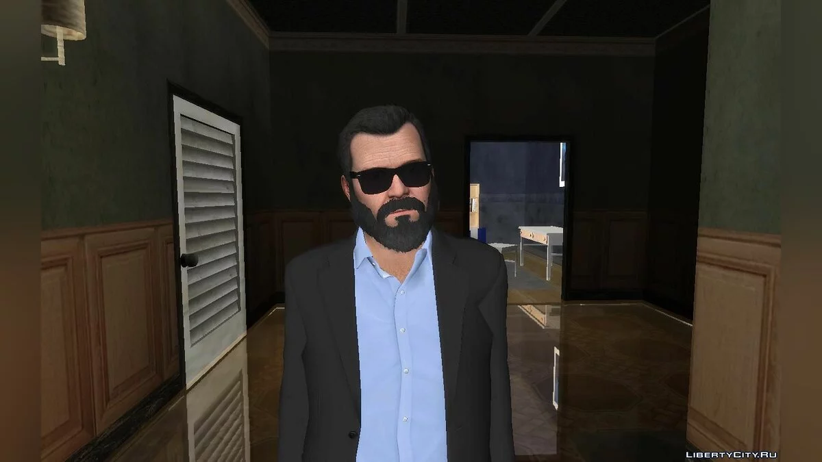 Майкл де Санта с бородой / GTA San Andreas