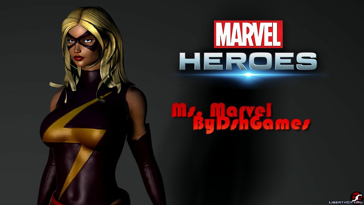 Скачать Мисс Марвел из Marvel Heroes для GTA San Andreas