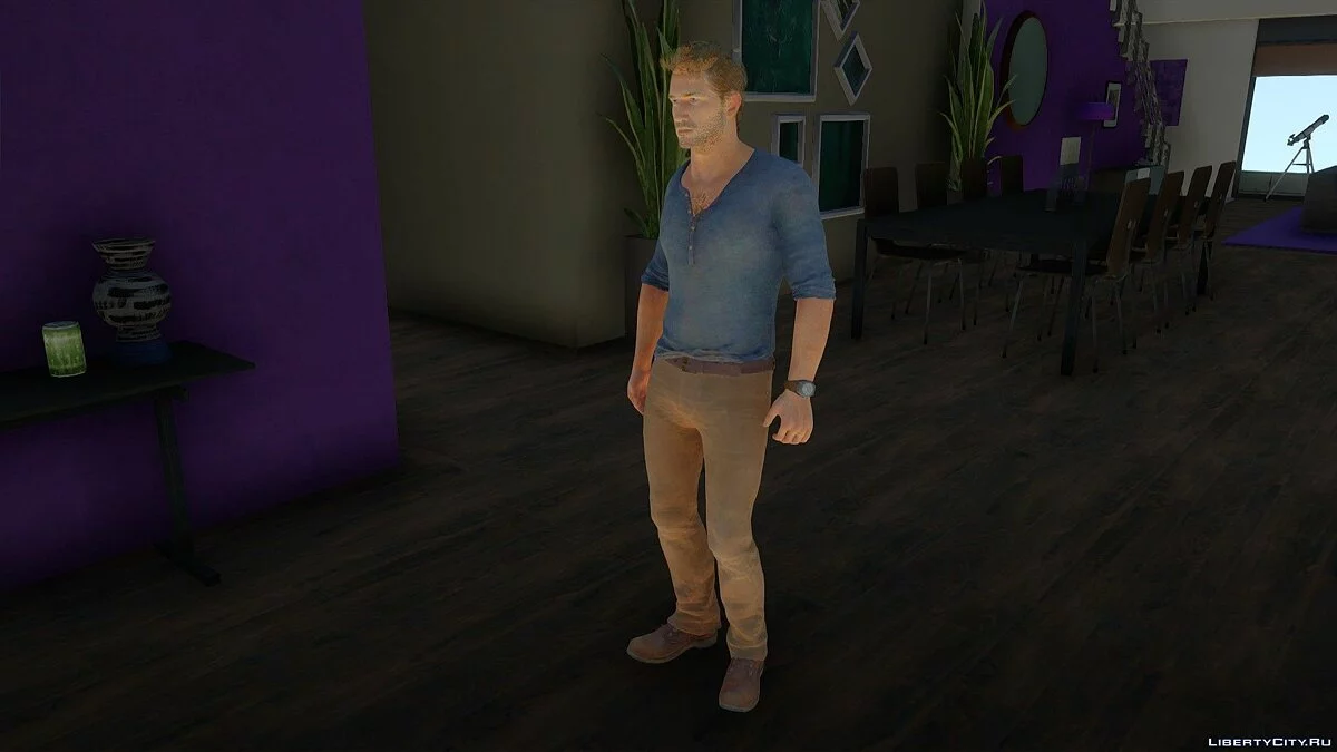 Нейтан Дрейк из Uncharted 4: A Thief's End / GTA San Andreas