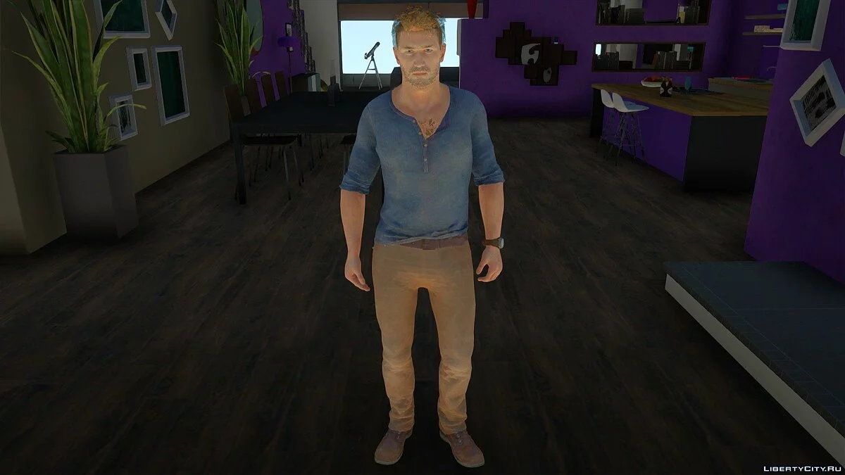 Нейтан Дрейк из Uncharted 4: A Thief's End / GTA San Andreas