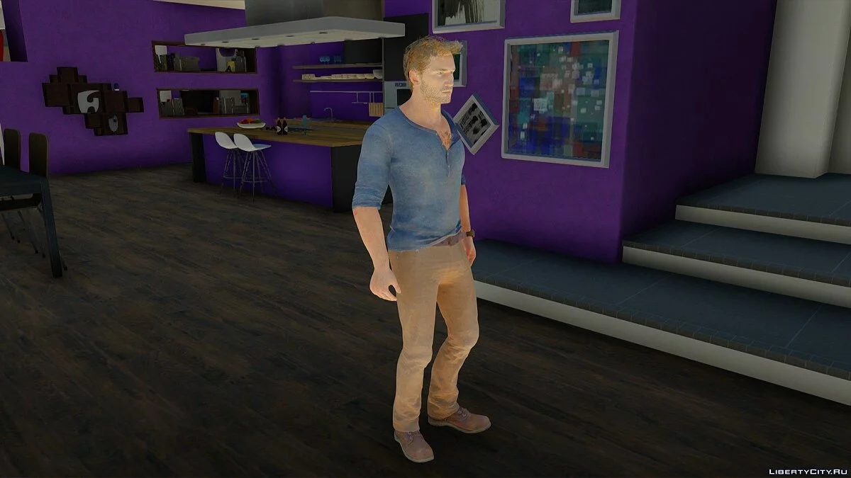 Нейтан Дрейк из Uncharted 4: A Thief's End / GTA San Andreas