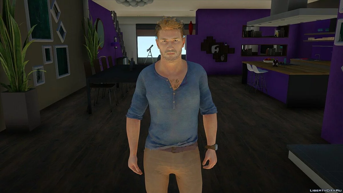 Нейтан Дрейк из Uncharted 4: A Thief's End / GTA San Andreas