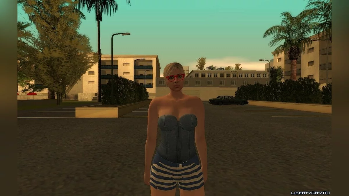 Рандомный скин девушки из GTA Online #1 / GTA San Andreas