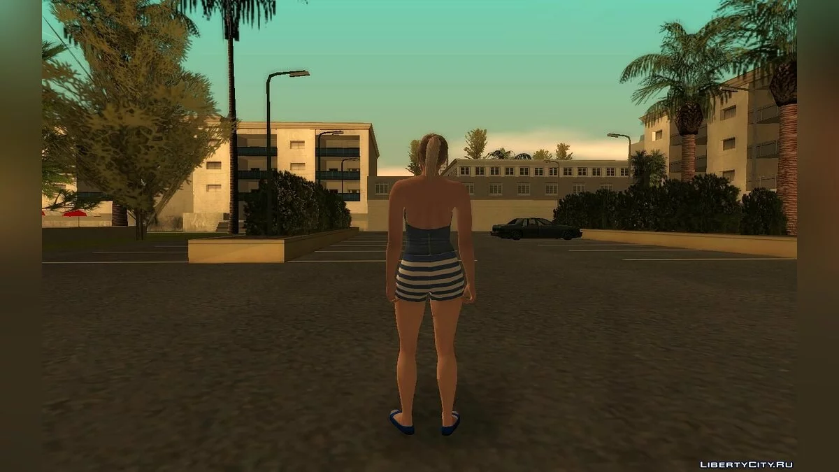Рандомный скин девушки из GTA Online #1 / GTA San Andreas
