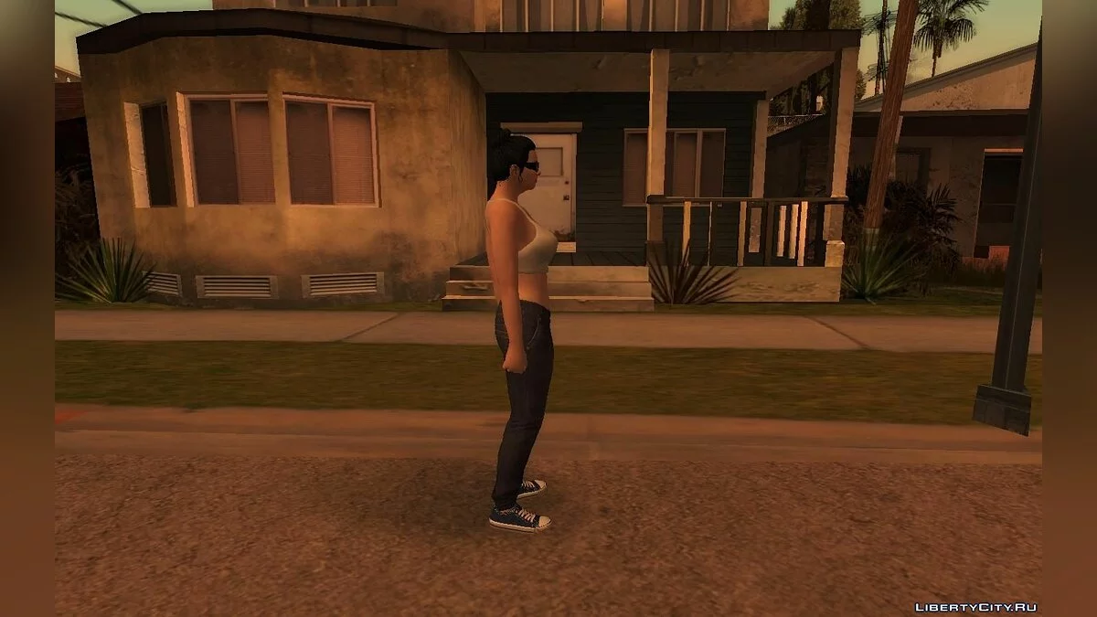 Рандомный скин девушки из GTA Online #2 / GTA San Andreas