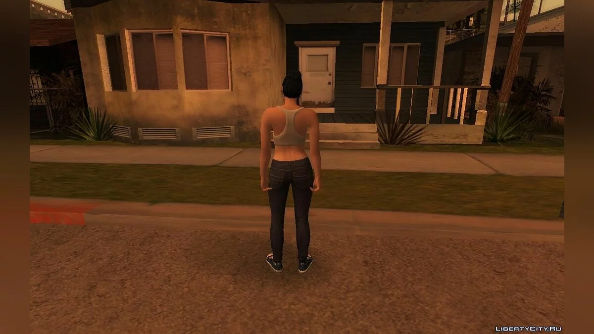 Рандомный скин девушки из GTA Online #2 / GTA San Andreas