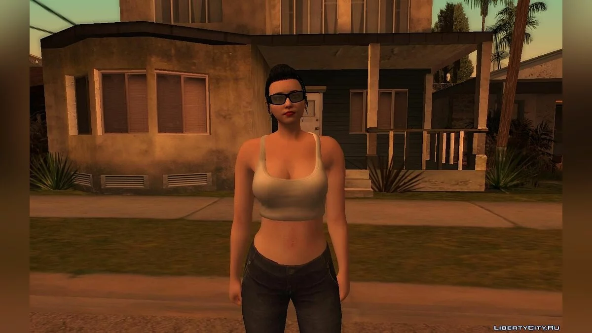 Рандомный скин девушки из GTA Online #2 / GTA San Andreas