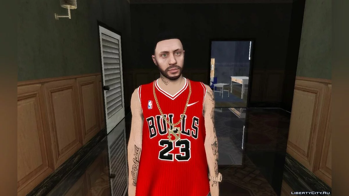 Рандомный скин из GTA Online #14 (Форма MJ 23 из Chicago Bulls) / GTA San Andreas
