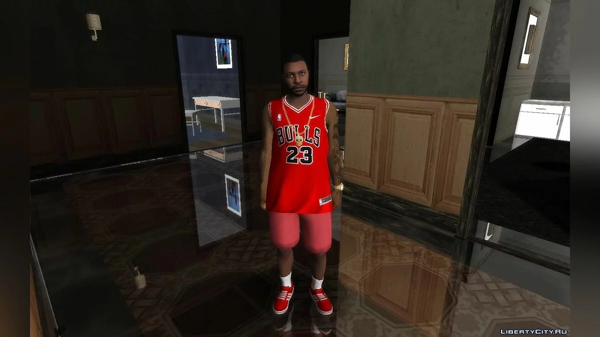 Рандомный скин из GTA Online #15 (Форма MJ23 из Chicago Bulls) / GTA San Andreas