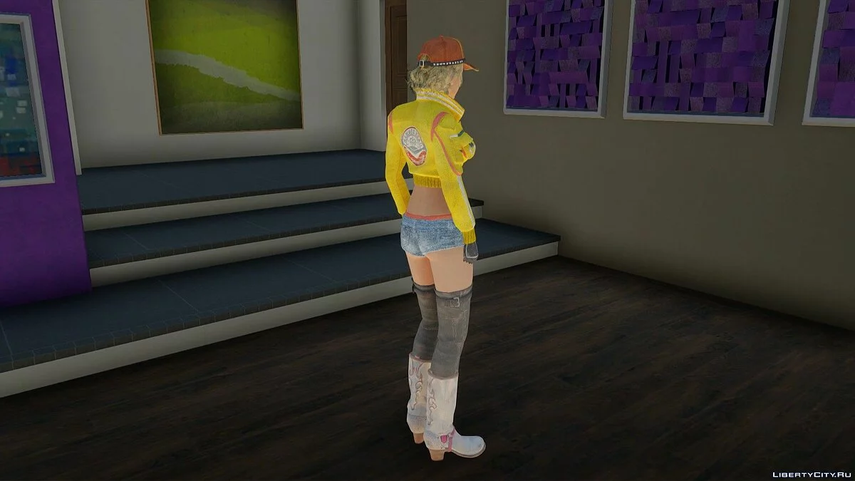 Синди Аурум из Final Fantasy XV / GTA San Andreas