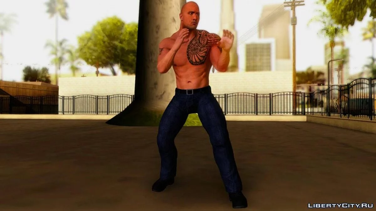 The Rock - Дуэйн "Скала" Джонсон [WWE 2K15] / GTA San Andreas