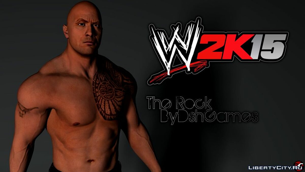 Скачать The Rock - Дуэйн "Скала" Джонсон [WWE 2K15] для GTA San  Andreas