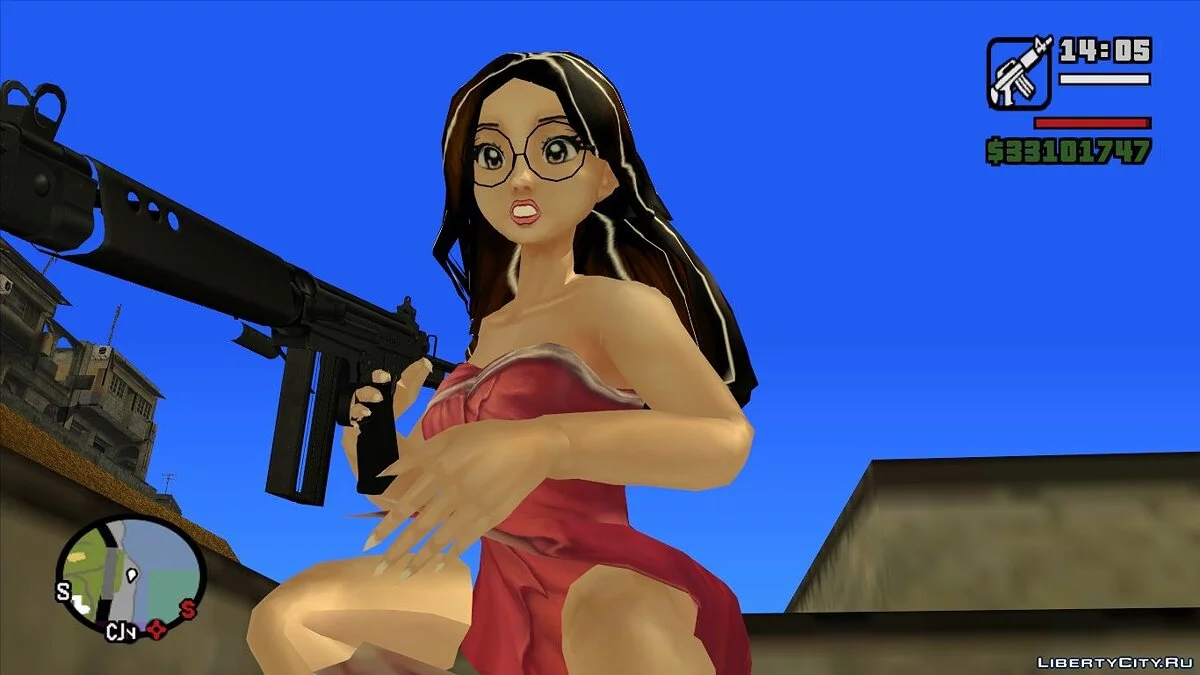 Turma da Mônica - Tina in a dress / GTA San Andreas