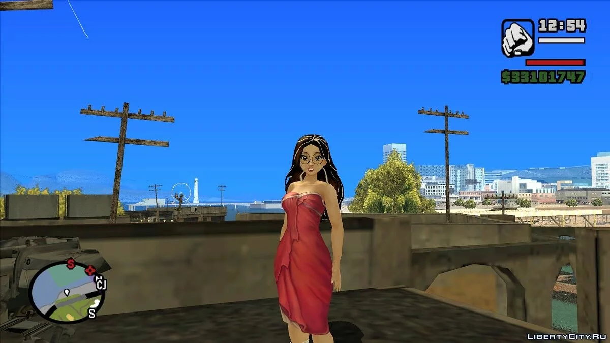 Turma da Mônica - Tina in a dress / GTA San Andreas