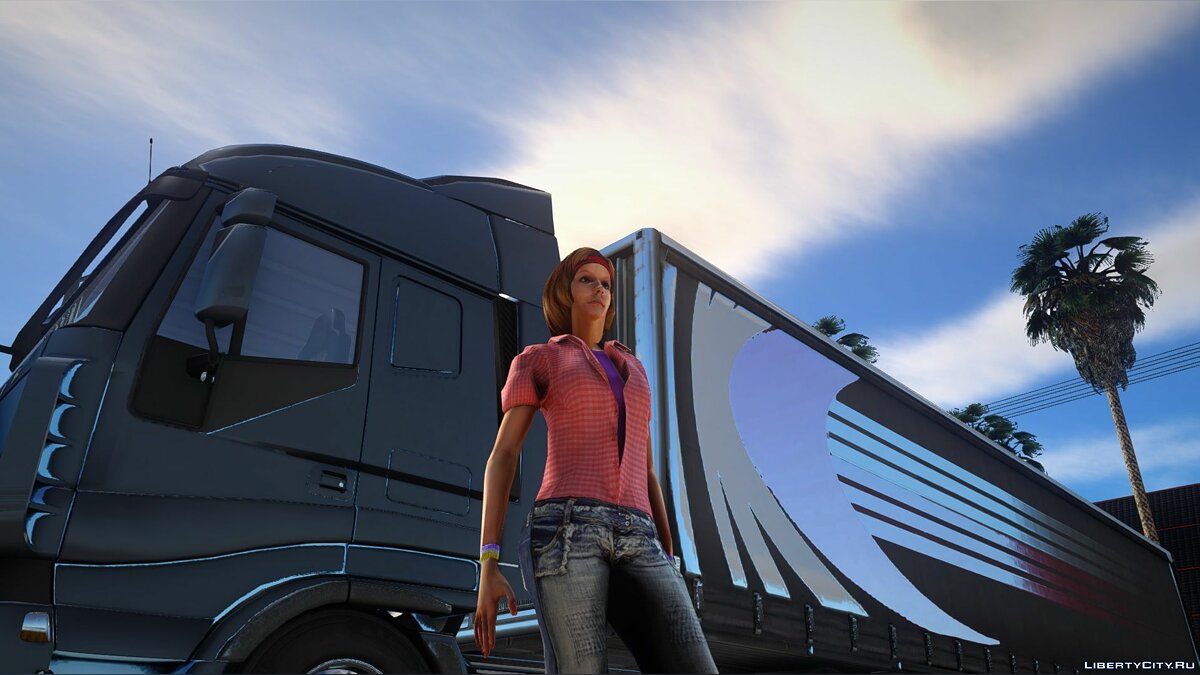 Скачать Женщина из игры Euro Truck Simulator для GTA San Andreas