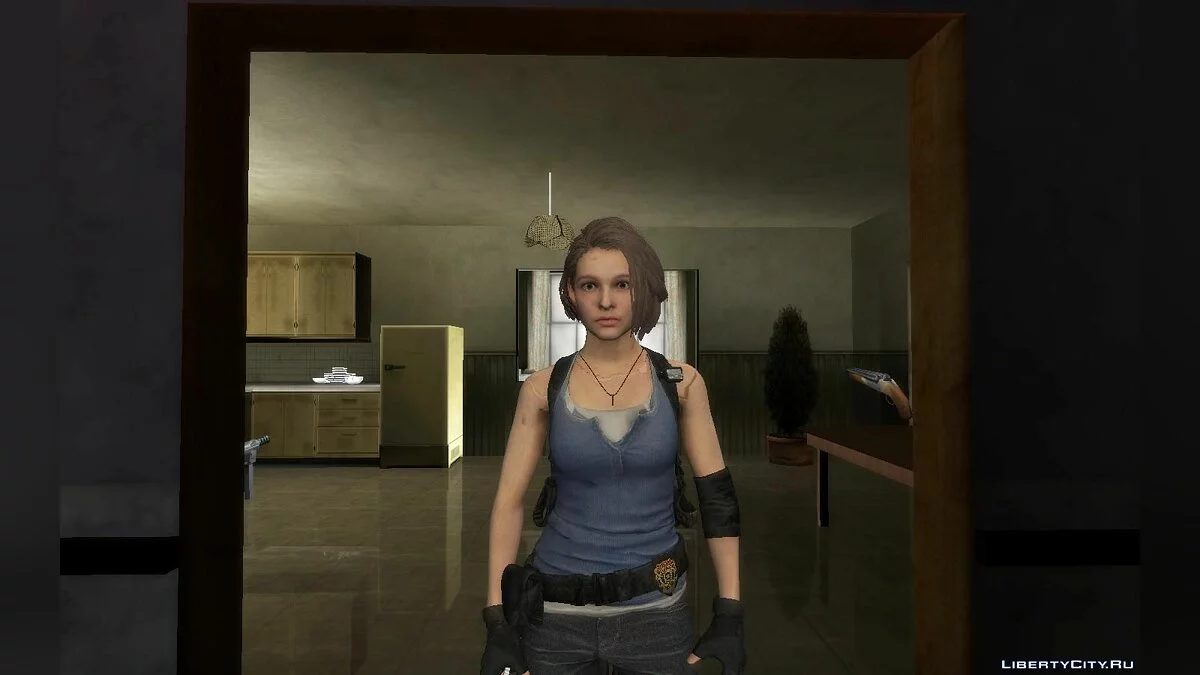 Джилл Валентайн из игры Resident Evil Remake / GTA San Andreas