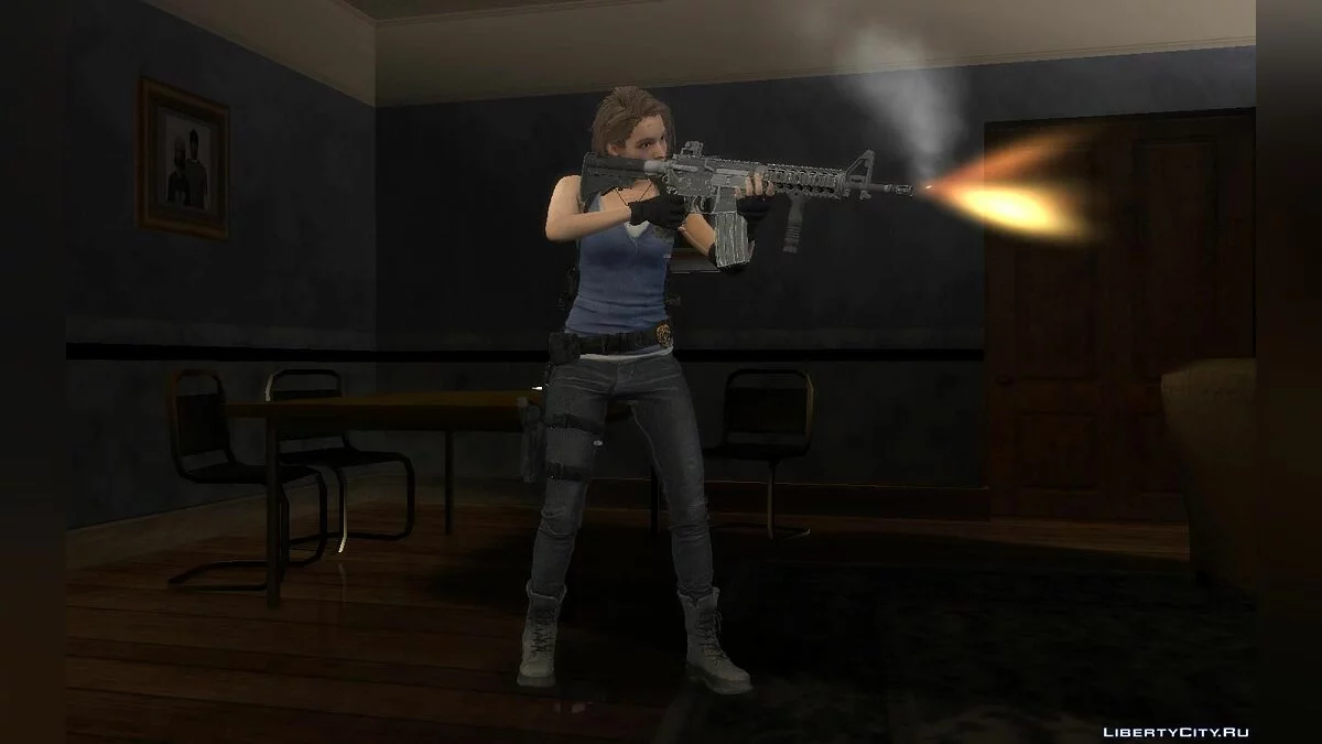 Джилл Валентайн из игры Resident Evil Remake / GTA San Andreas