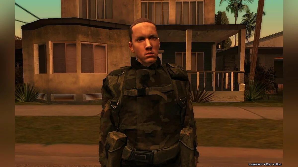 Эминем в военной форме / GTA San Andreas