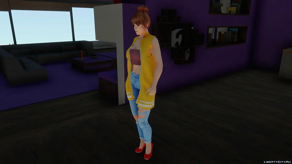 Касуми в повседневной одежде v19 / GTA San Andreas
