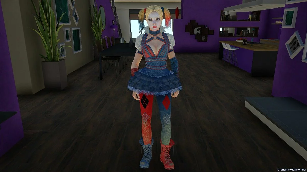 Харли Квинн из Batman Arkham Knight / GTA San Andreas