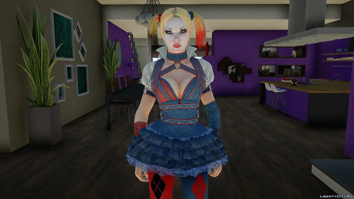 Харли Квинн из Batman Arkham Knight / GTA San Andreas