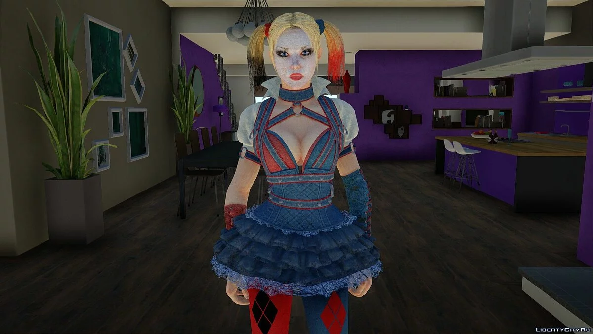 Харли Квинн из Batman Arkham Knight / GTA San Andreas