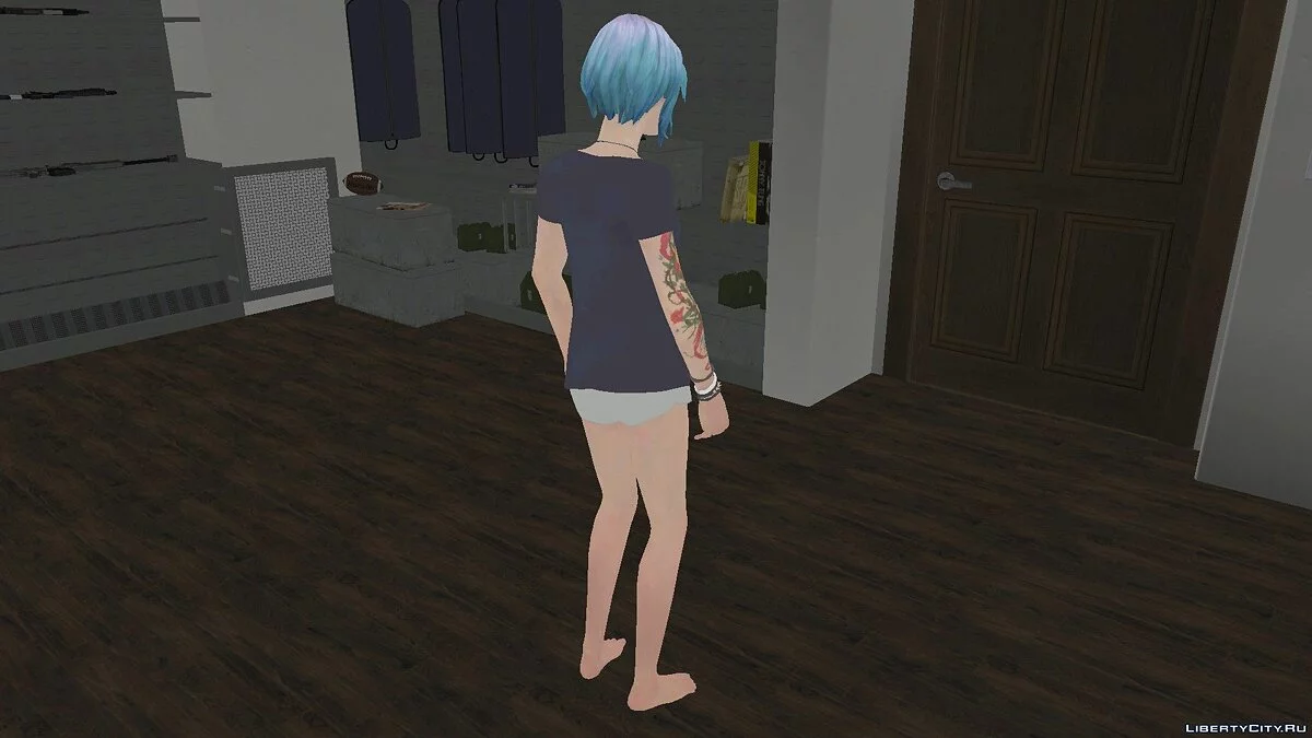 Хлоя Прайс в пижаме из Life Is Strange: Episode 3 / GTA San Andreas