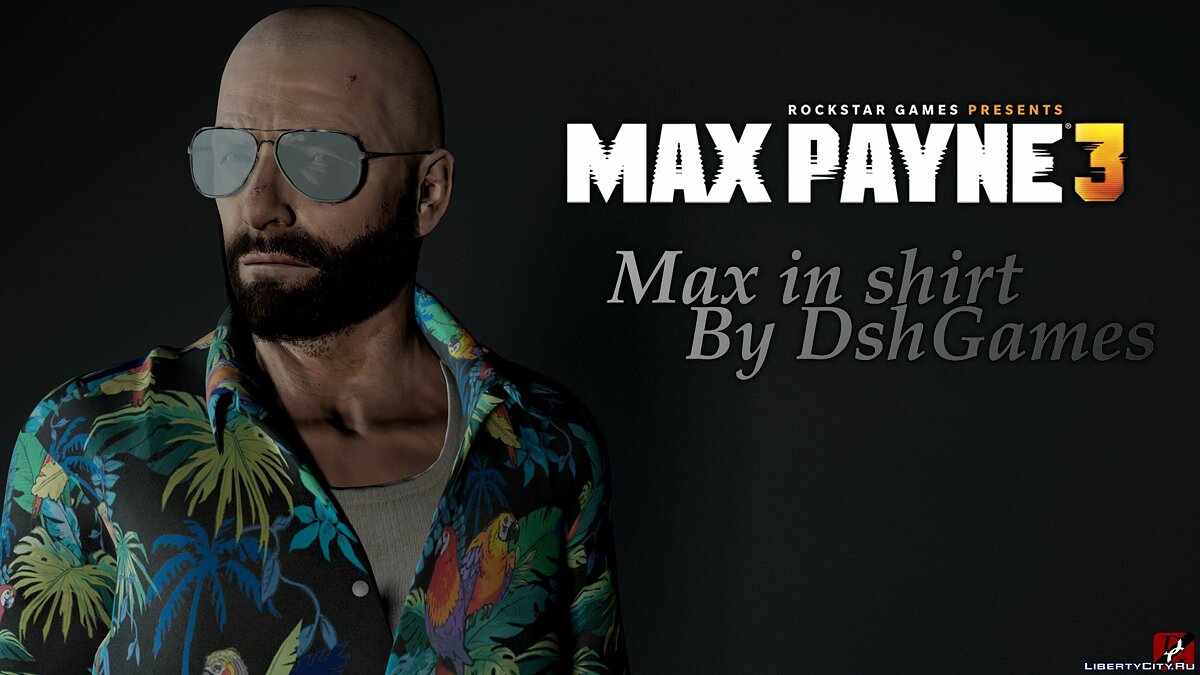 Скачать Макс Пэйн в рубашке с попугаями из Max Payne 3 для GTA San Andreas