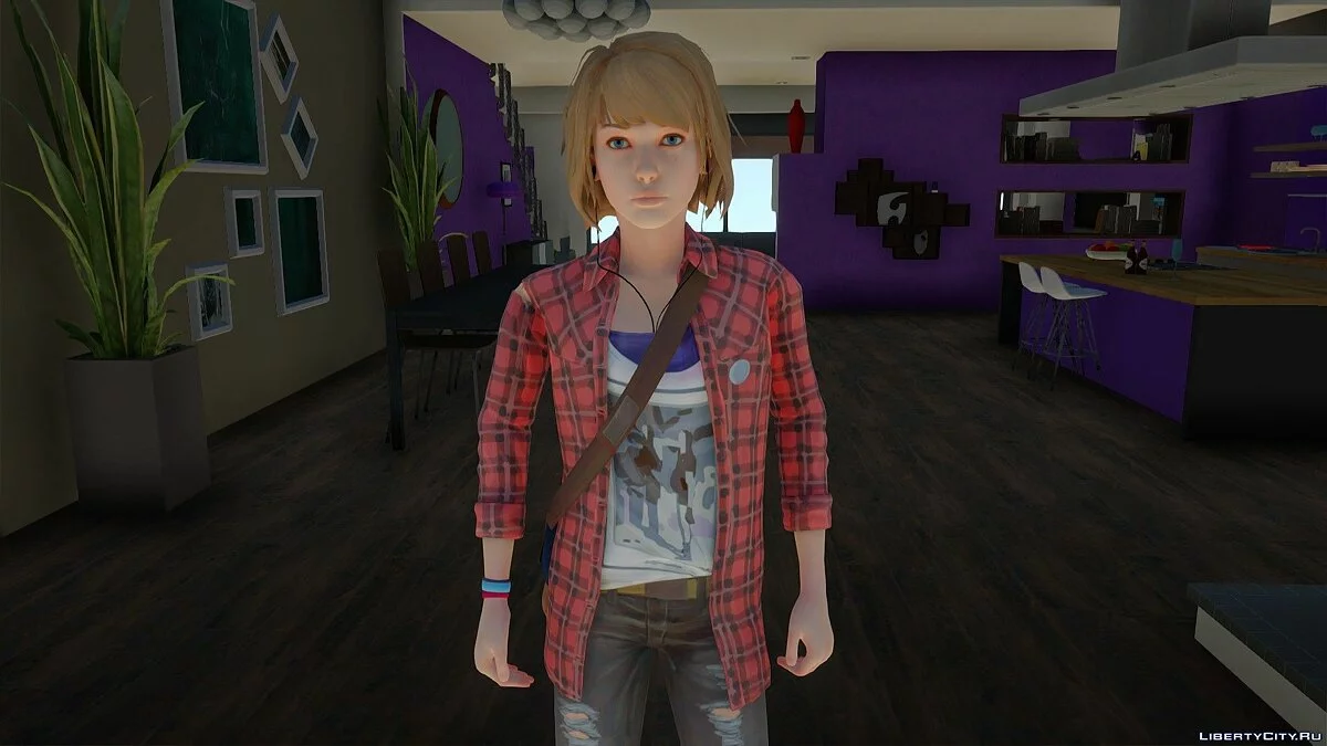 Максин Колфилд в костюме Рэйчел Эмбер из Life is Strange / GTA San Andreas
