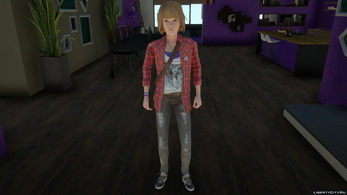 Максин Колфилд в костюме Рэйчел Эмбер из Life is Strange / GTA San Andreas
